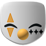 
Soft Orange Happy Cute Clown Mask