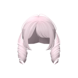 Soft Pink Curly Doll Hair