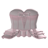 ♡ : soft side ruffles corset┊pink