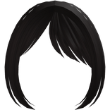 ♡ : soft side swept anime bangs in brown