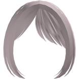 ♡ : soft side swept anime bangs in pink