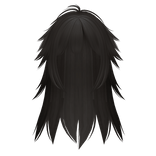 Soft Spikey Dark Brown Anime Hair