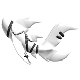 Solid White Shark Tail