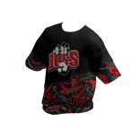 SOLUX - Y2K Black Red Graffiti T-Shirt