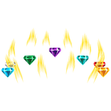 Sonic Chaos Emerald Gems Aura
