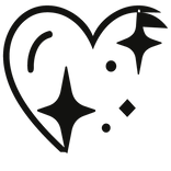 Sparkly Heart Face Tattoo