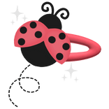 sparkly ladybug hair clip 
