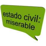 speech bubble estado civil