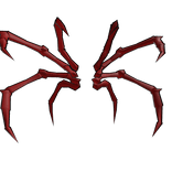 Spider Legs Cartoony Red