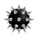 Spiked Black Clown Nose