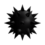 Spiked Black Clown Nose