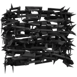 Spiked Goth Silver Shoulder Chain [Left]