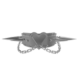 Spiked Heart Choker [3.0] // Silver [PBR]