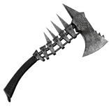 Spiked Metal Axe (Back)