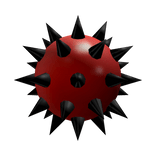 Spiked Red Clown Nose