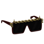 Spiked Red Sunglasses