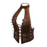 Spiked Rose Corset Vest (Brown)