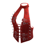 Spiked Rose Corset Vest (Red)