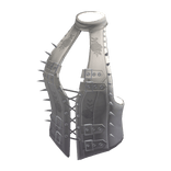 Spiked Rose Corset Vest (White)