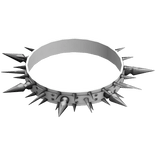 Cute Emo Goth Spiked Collar Spikes Girl White