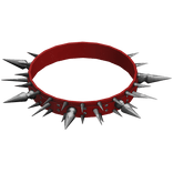 Cute Emo Goth Spiked Collar Spikes Girl Red