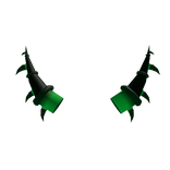 Spikey Anime Green Horns