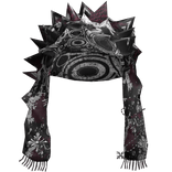 Spikey Headscarf Hood (Frutiger Hot Pink)