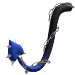 Spikey Heart Chained Devil Tail (Blue)