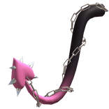 Spikey Heart Chained Devil Tail (Pink)