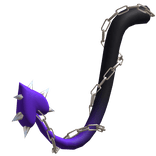 Spikey Heart Chained Devil Tail (Purple)