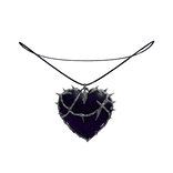 Spikey purple necklace