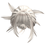 Spikey Tied Back Bun (Beige)