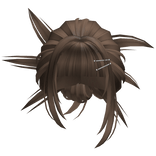 Spikey Tied Back Bun (Brown)