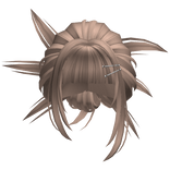 Spikey Tied Back Bun (Milktea)