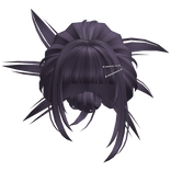 Spikey Tied Back Bun (Purple)