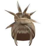 Spikey XCX Anime Brat Updo Bun (blonde)