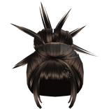 Spikey XCX Anime Brat Updo Bun (brown)