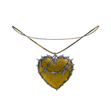 Spikey Yellow Heart pendant