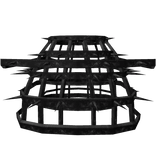 Spiky Black Dead Maiden's Dress Panier