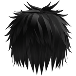 Spiky Emo Messy Vkei Hair In Black