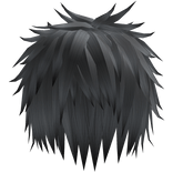 Spiky Emo Messy Vkei Hair In Blue Black Tips