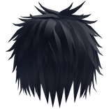 Spiky Emo Messy Vkei Hair In Dark Blue