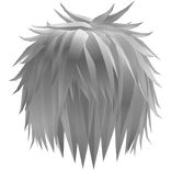 Spiky Emo Messy Vkei Hair In White