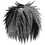 Spiky Emo Messy Vkei Hair In White Black Leopard