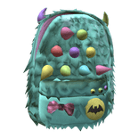 Spiky Fuzzy Monster Backpack (Pastel)