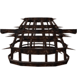 Spiky Rusty Dead Maiden's Dress Panier