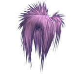 Spiky Teased Side Ponytail (Lavender/Purple)