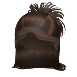 Spiky Y2K Half Up Bun W Barbie Curl in Brown