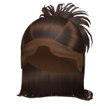 Spiky Y2K Half Up Bun W Barbie Curl in Brown