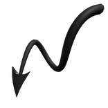 Spiral Demon Tail Black 